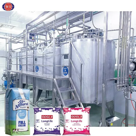 Milchproduktionsmaschine UHT-Milchverarbeitungsanlage Molkereiproduktionslinie