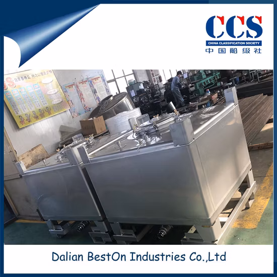 Dalian Beston 304 Edelstahl-IBC-Tankcontainer Hersteller China Lagerung IBC-Container Stahlkäfig IBC-Tank für den Transport von Schüttgütern oder chemischen Flüssigkeiten